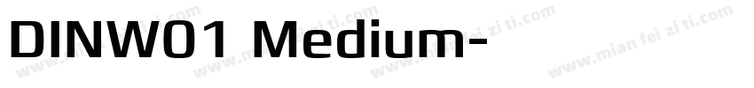 DINW01 Medium字体转换